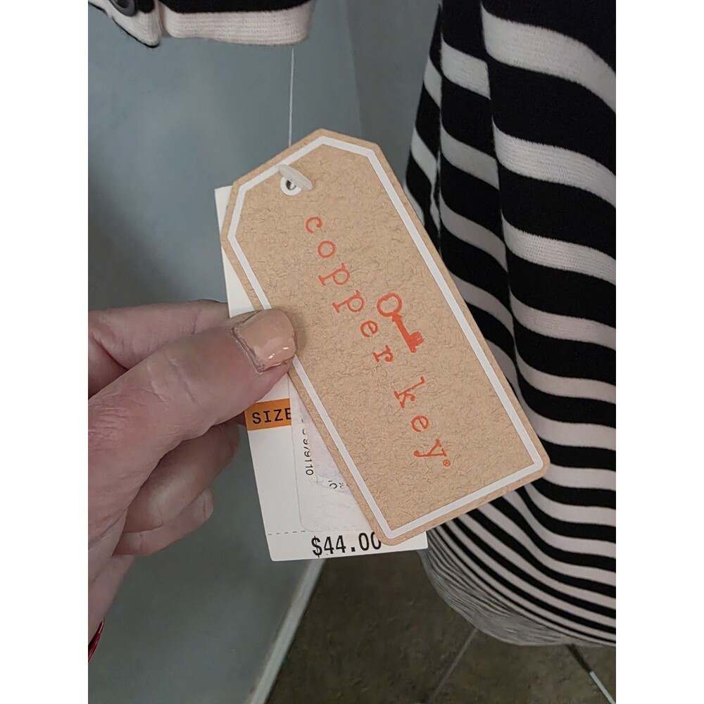 Women's Striped Copper Key Size S Dress NWT - Picture 5 of 6